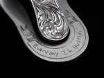 Big Bend Scroll Money Clip With Wire, Sterling