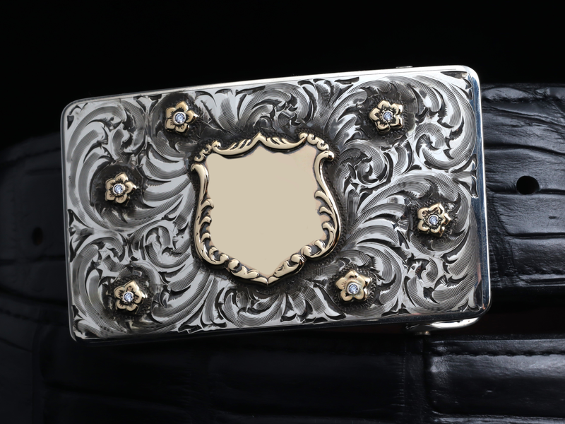 Mason Jamison 14k Shield & Diamonds