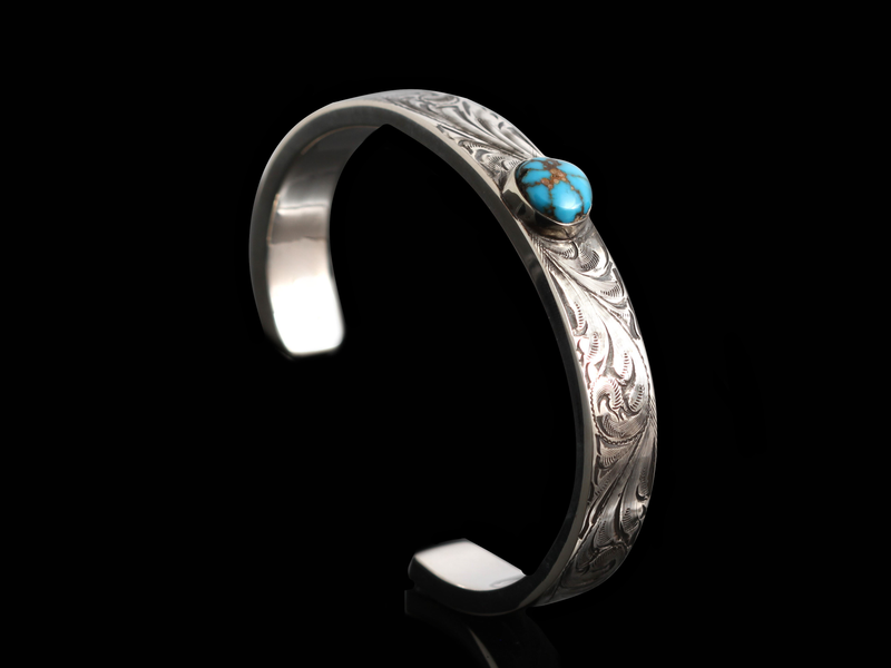 Egyptian Turquoise & Scroll Bracelet