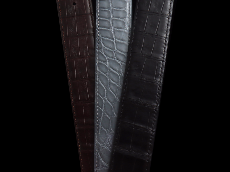 In Stock Matte Alligator Belts