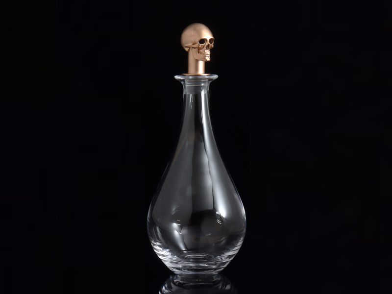 Skull Wine Decanters, Two Colors