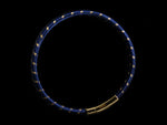 18K Gold and Blue Tubo Bracelet