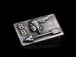 Large Pontiac Arrow Money Clip With Initials, Two Ways