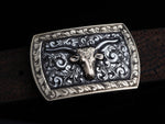 Branson Longhorn 14k Belt Buckles Comstock Heritage 