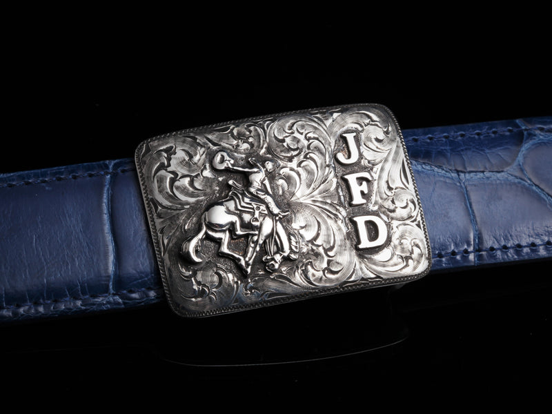 I50 Bronc and Initials custom Comstock Heritage 1.25" 