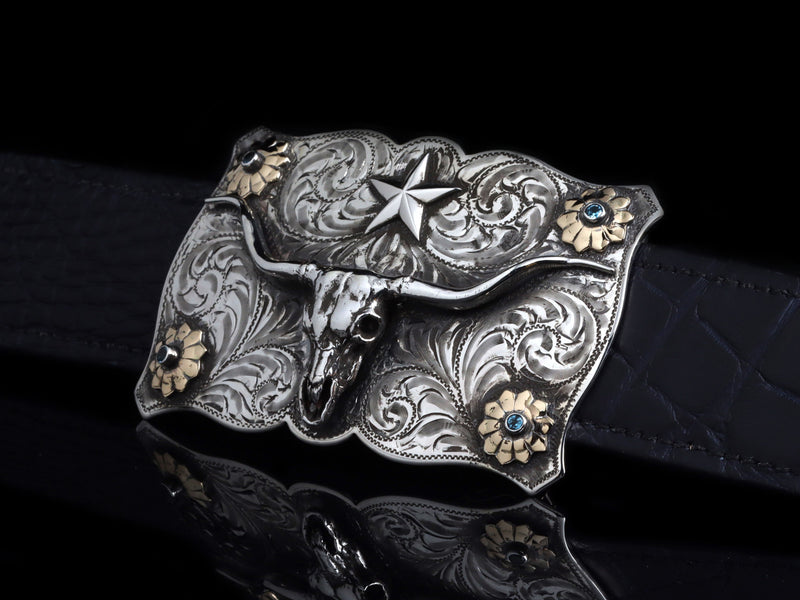 Lonestar Steer Skull & Stones