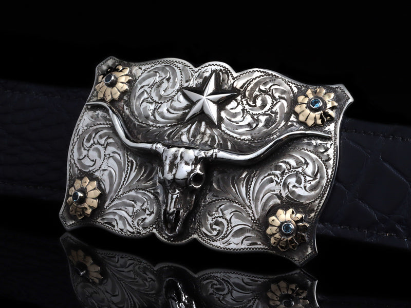 Lonestar Steer Skull & Stones