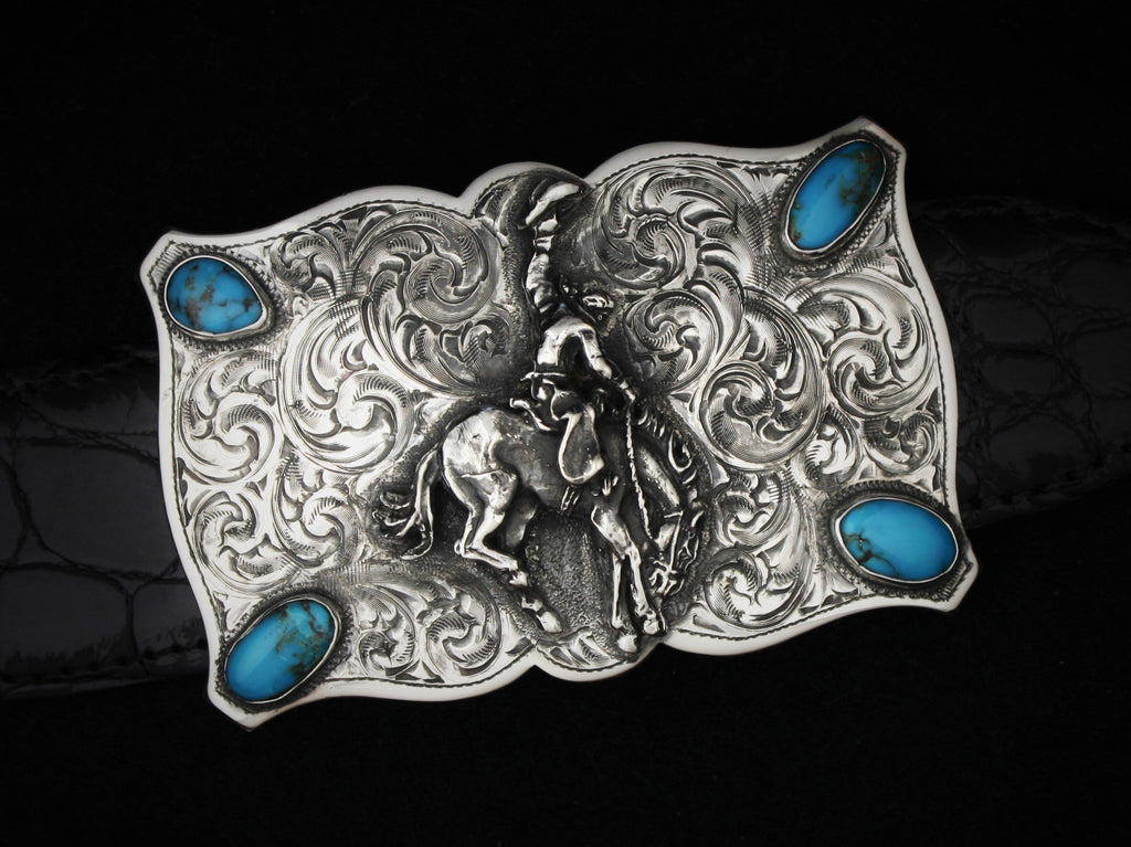 Lonestar Bronc TQ Belt Buckles Comstock Heritage 