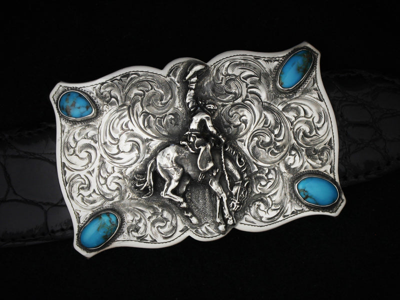 Lonestar Bronc TQ Belt Buckles Comstock Heritage 