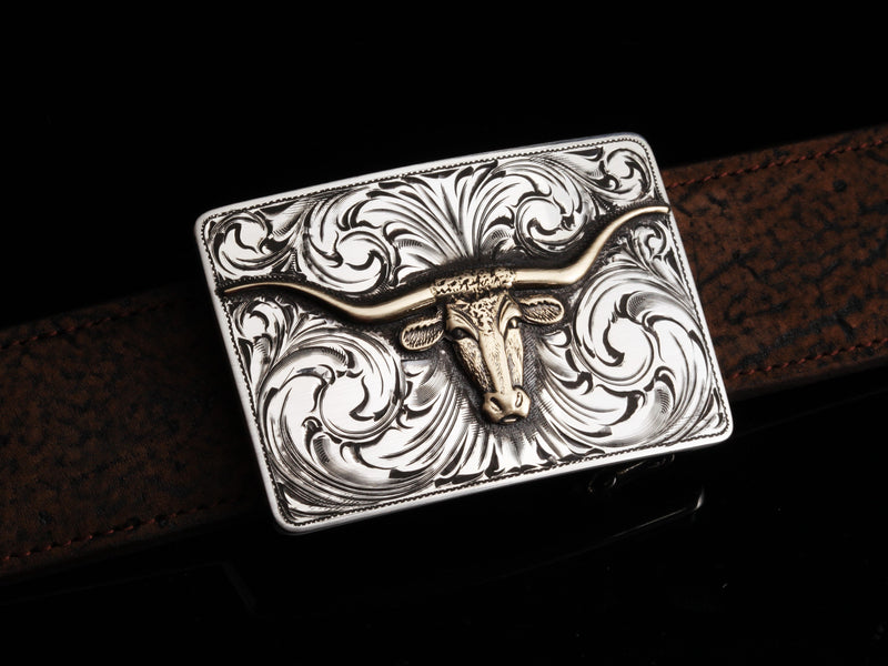 Mesa 14k Longhorn Belt Buckles Comstock Heritage 