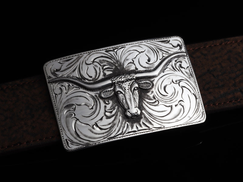 Mesa E Longhorn SS Belt Buckles Comstock Heritage 