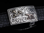 Mason Quail Hunt 14k Belt Buckles Comstock Heritage 