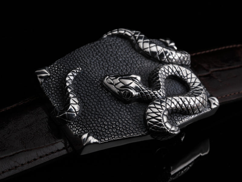 Snake Wrap, Two Ways buckle Jeff Deegan Designs 