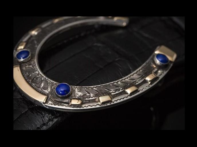 AT50 Lapis, Sterling or 14k Gold Belt Buckles Comstock Heritage 