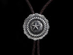 Engraved Star Concho Bolo