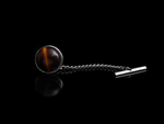 Vintage Tigers Eye Tie Tack